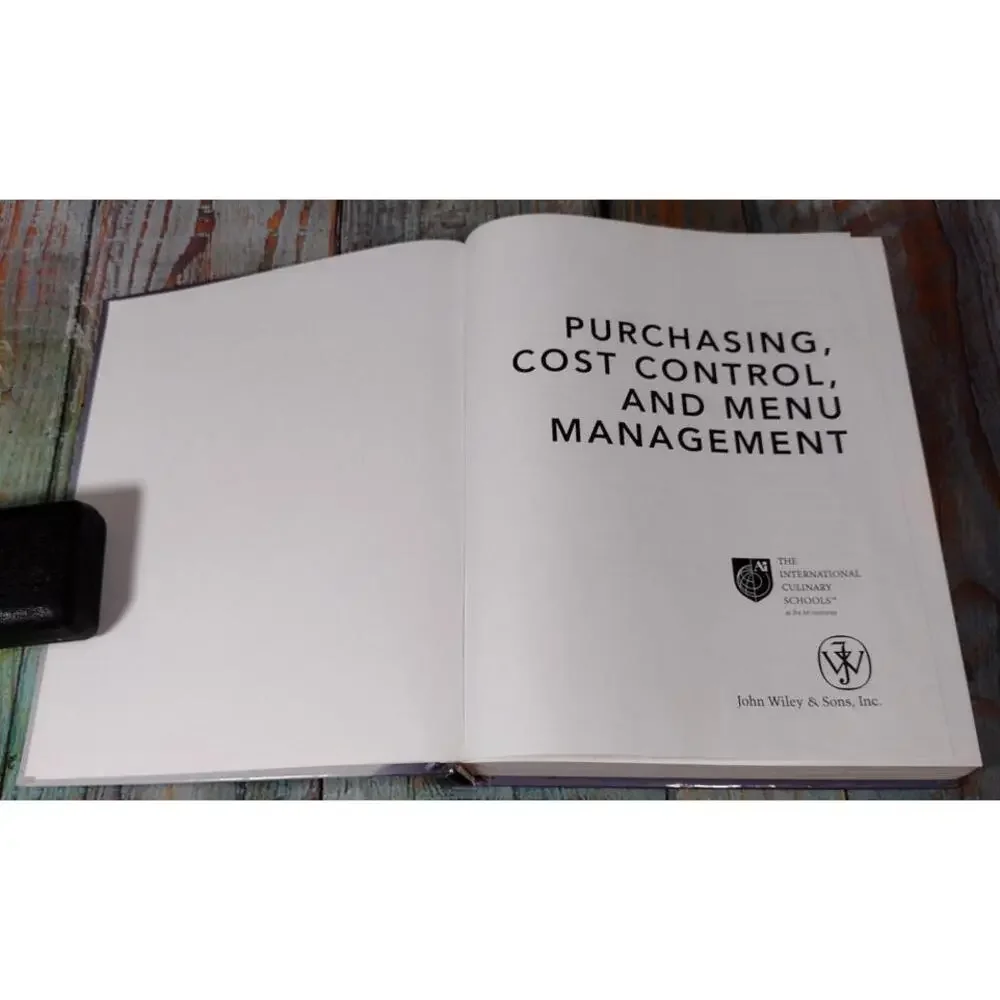 Purchasing, Cost Control, and Menu Management -‎ Professional Culinary Textbook